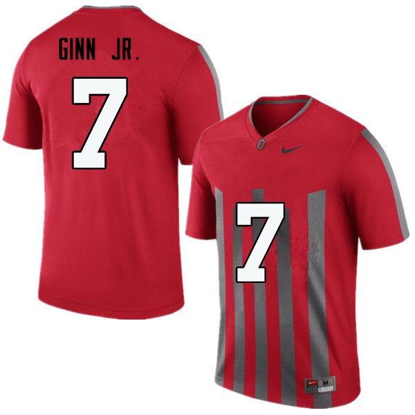 Men Ohio State Buckeyes #7 Ted Ginn Jr. College Football Jerseys Game-Throwback